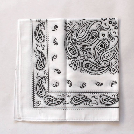 Dětský bavlněný šátek kašmír bílý | Mojeponozky.cz