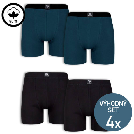 Pánské bavlněné boxerky - 4 kusy | Mojeponozky.cz