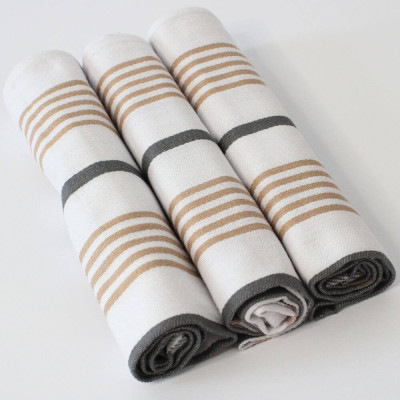 Luxusní kuchyňské utěrky z egyptské bavlny - 3 kusy | Mojeponozky.cz