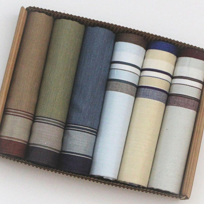 Pánské látkové kapesníky ve výhodné sadě 6 kusů - M5 | KNITVA