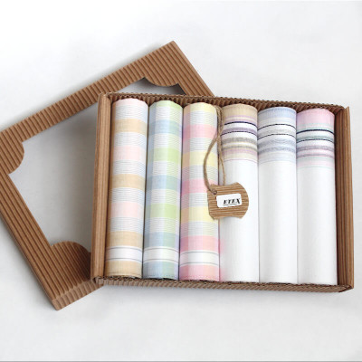 Dámské bavlněné kapesníky -sada 6 ks