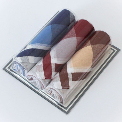 Mini balení 3 kusů pánských bavlněných kapesníků | Mojeponozky.cz