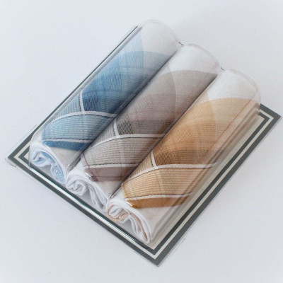 Mini balení 3 kusů pánských bavlněných kapesníků | Mojeponozky.cz