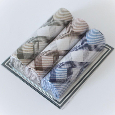 Elegantní pánské kapesníky VLNKY světlé - 3 kusy | Mojeponozky.cz