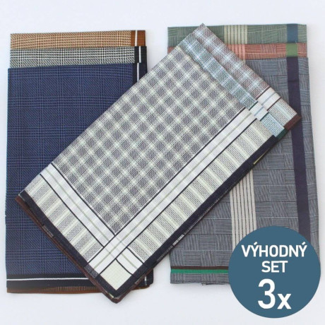 Výhodné balení luxusních pánských kapesníků - 9 kusů | KNITVA