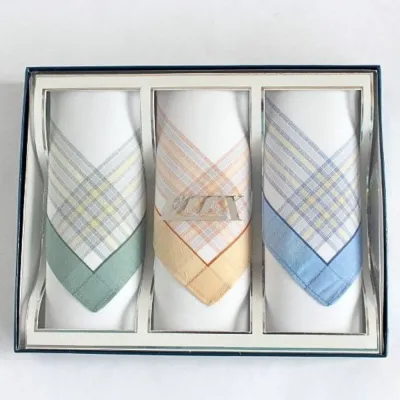 Luxusní dámské kapesníky - bílé - dárkové balení 3 kusů | KNITVA