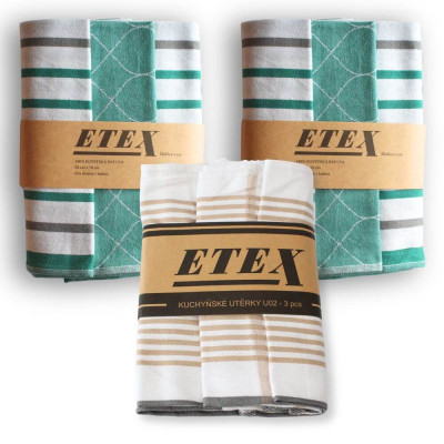 Výhodná sada luxusních utěrek - 9 ks (3 sety) | Mojeponozky.cz