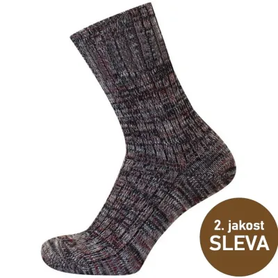 Silné vlněné ponožky bez lemu - 2. jakost │ Slevová mánie! Vlněné ponožky.