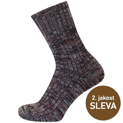 Silné vlněné ponožky bez lemu - 2. jakost │ Slevová mánie! Vlněné ponožky.
