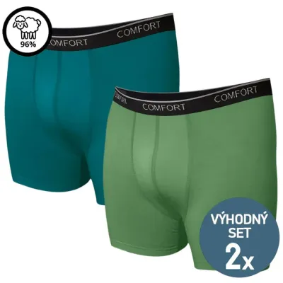 Merino boxerky - výhodná sada 2 kusů | Mojeponozky.cz