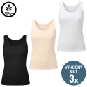 Dámský top se širokými ramínky - výhodný set 3 kusů | Mojeponožky.cz