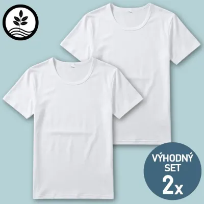 Funkční trika s modalem a kulatým výstřihem - 2 kusy | Mojeponožky.cz