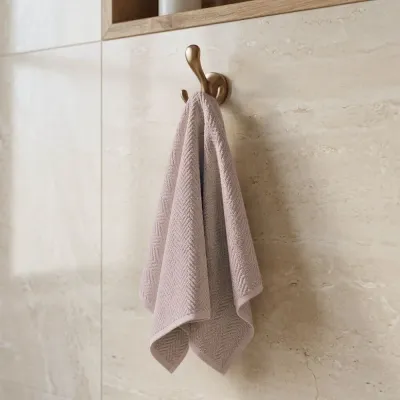 Malý ručník na ruce Rybí kost 40 x 70 cm - starorůžová | Mojeponozky.cz