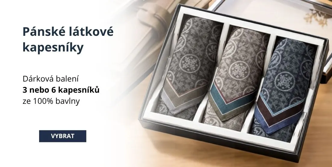 Dárkové sady pánských kapesníků
