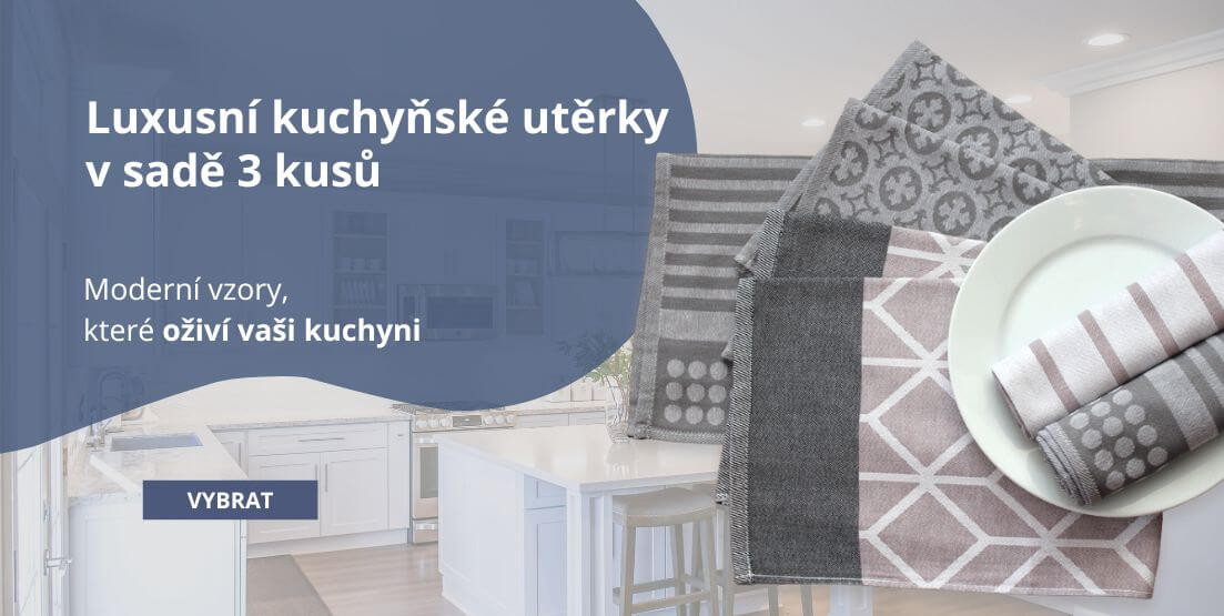 Kuchyňské utěrky - sada 3 kusů
