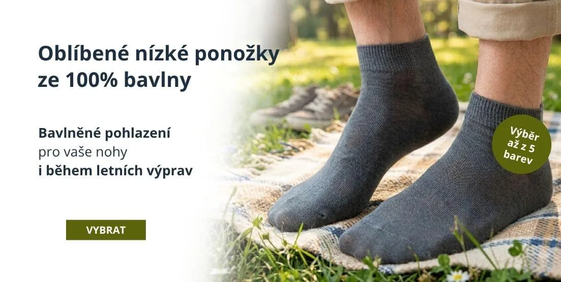 Nízké ponožky Edmont ze 100% bavlny 