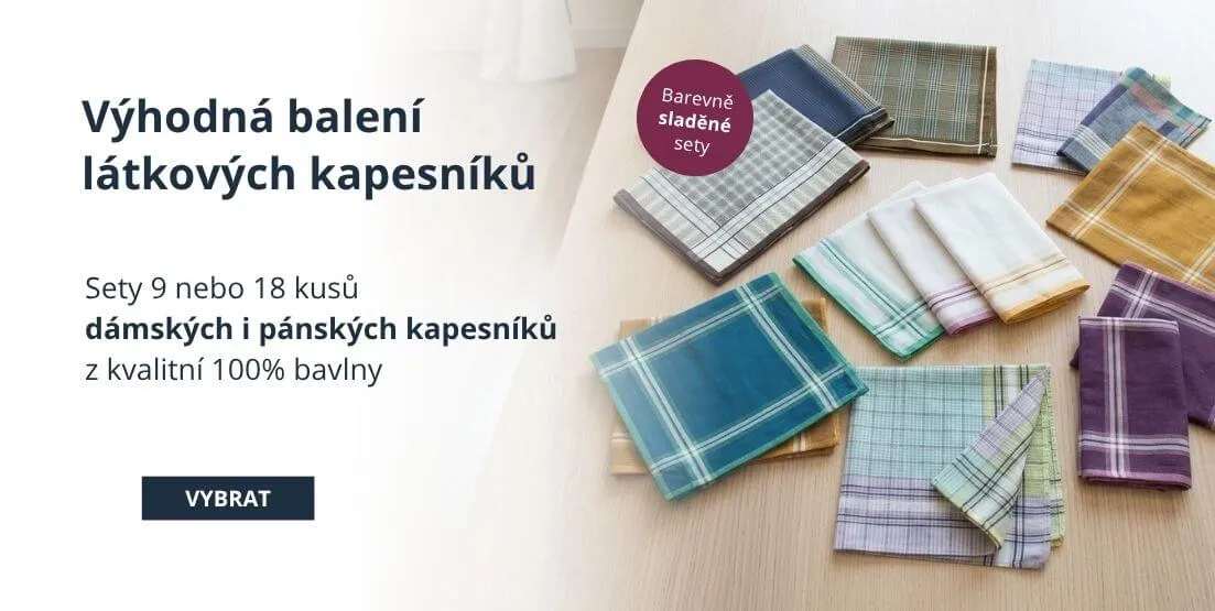 Výhodná balení látkových kapesníků