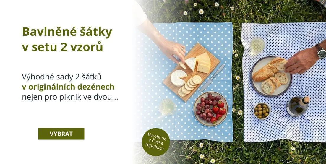 Sada 2 bavlněných šátků
