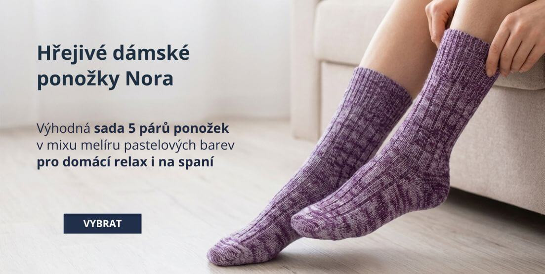 Dámské hřejivé ponožky Nora - 5 párů