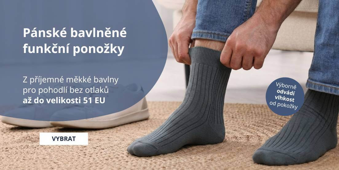 Pánské bavlněné funkční ponožky